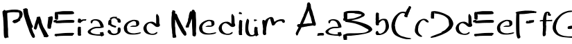 PWErased Medium font