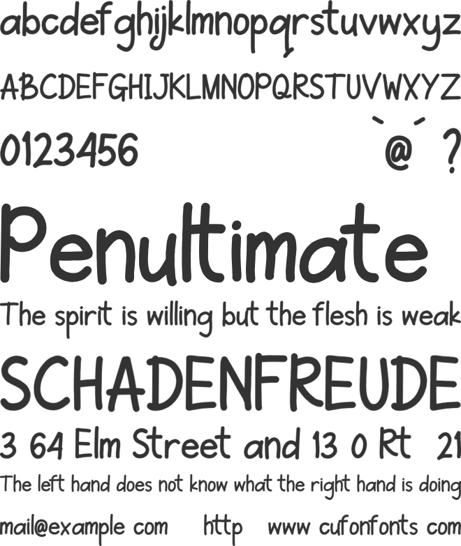 Jingle Bells font preview