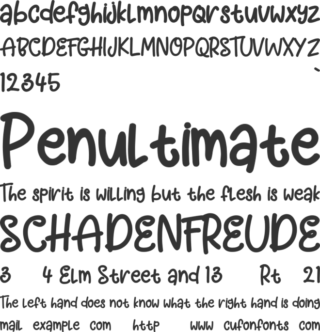 SUPER GIRLS font preview