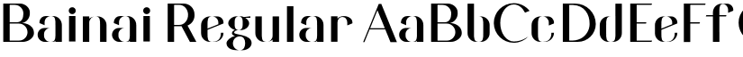 Bainai Regular font
