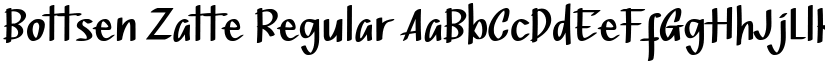 Bottsen Zatte Regular font