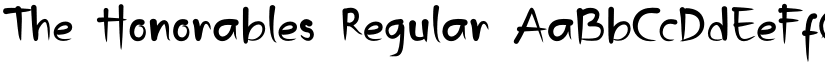 The Honorables Regular font