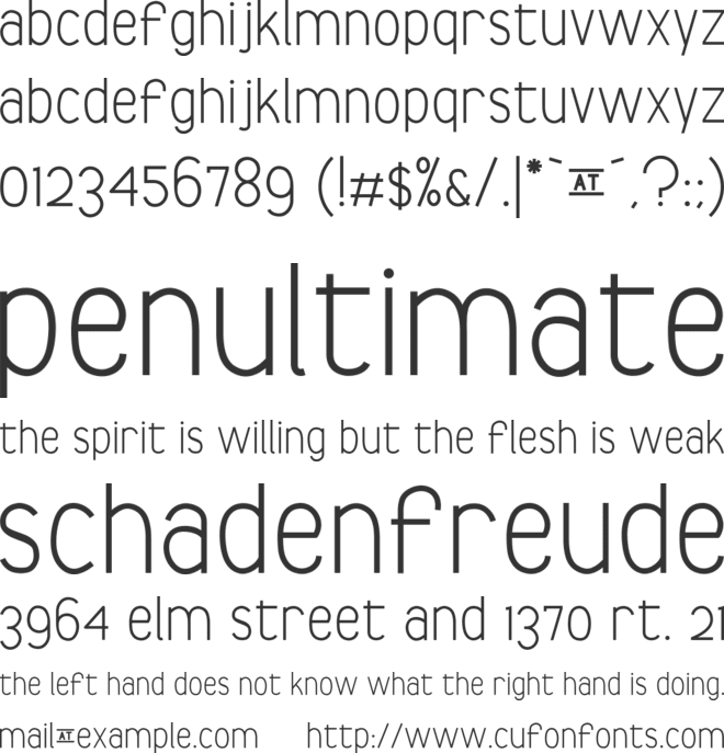 Centralia font preview