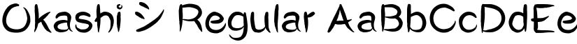 Okashi^ Regular font