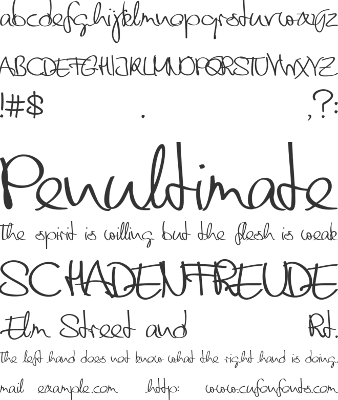 friends font preview