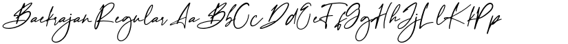 Baekrajan Regular font