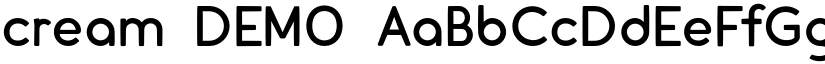 cream DEMO font
