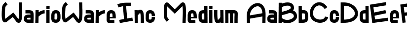 WarioWareInc Medium font