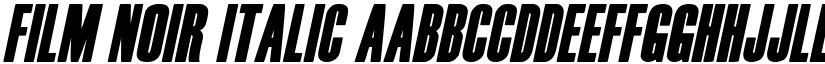 Film Noir Italic font