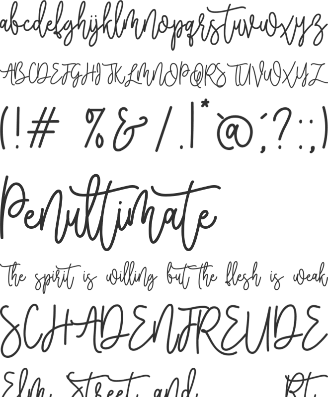 Sweet Youth font preview