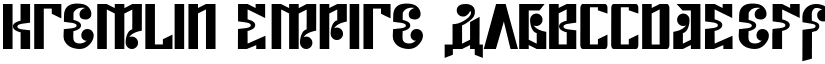 Kremlin Empire font