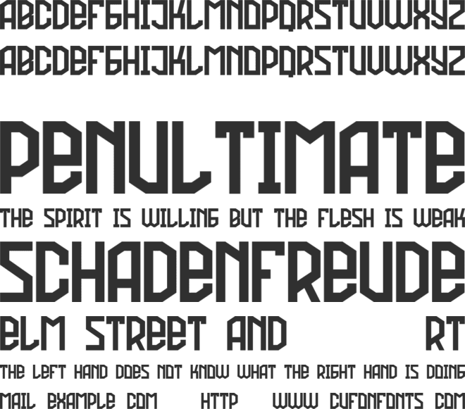 Football Attack font preview