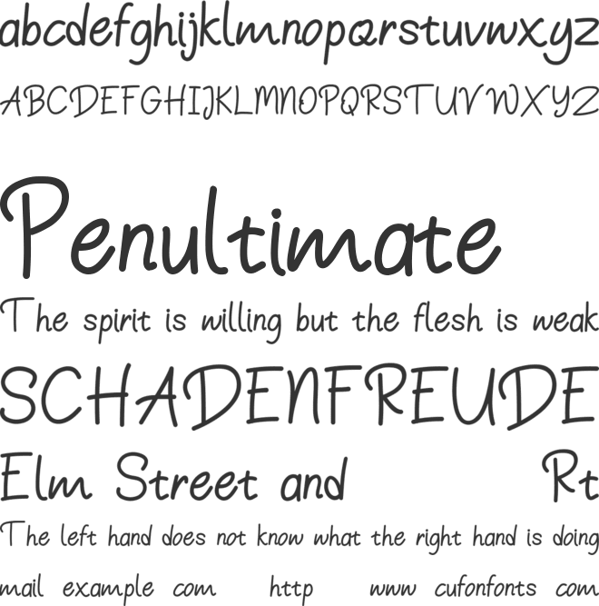 Mysterio font preview