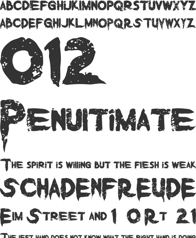 Vermillion Stamp font preview