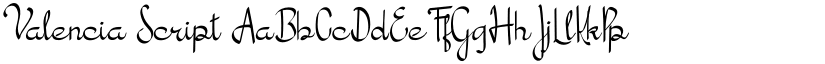 Valencia Script font