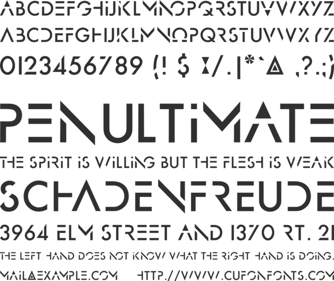 OmegaCentauri font preview