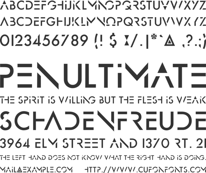 OmegaCentauri font preview