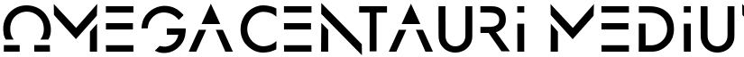 OmegaCentauri Medium font