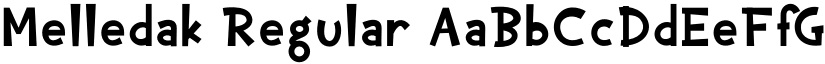Melledak Regular font