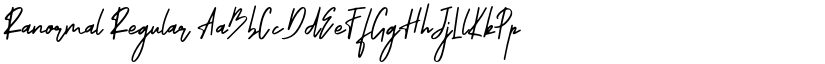 Ranormal Regular font