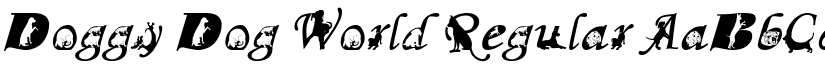 Doggy Dog World Regular font