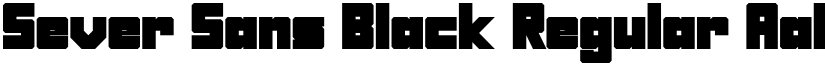 Sever Sans Black Regular font
