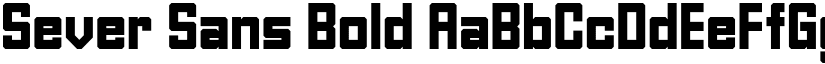 Sever Sans Bold font