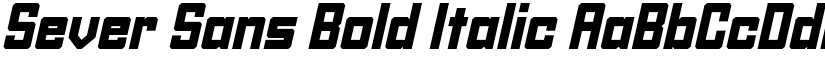 Sever Sans Bold Italic font