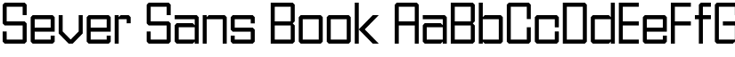Sever Sans Book font