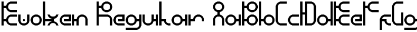 Evoken Regular font