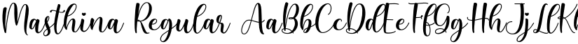 Masthina Regular font