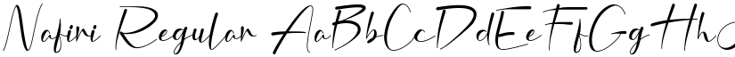 Nafiri Regular font
