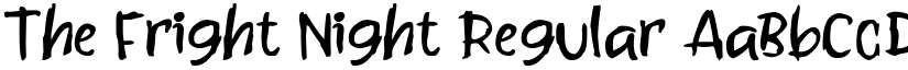 The Fright Night Regular font