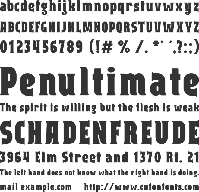 Capitalist font preview