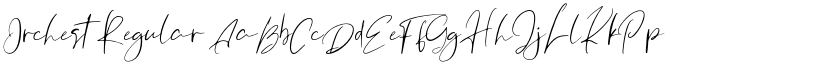 Orchest Regular font