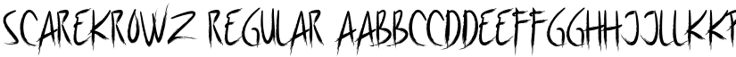 Scarekrowz Regular font