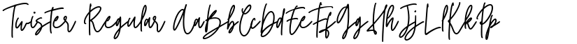 Twister Regular font