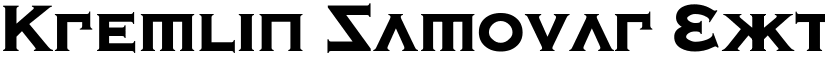 Kremlin Samovar Extra Bold font