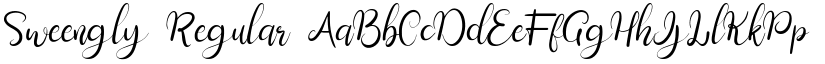 Sweengly Regular font