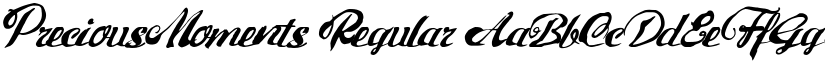 PreciousMoments Regular font