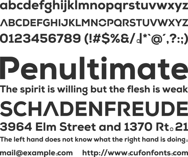 REPORTAGES font preview