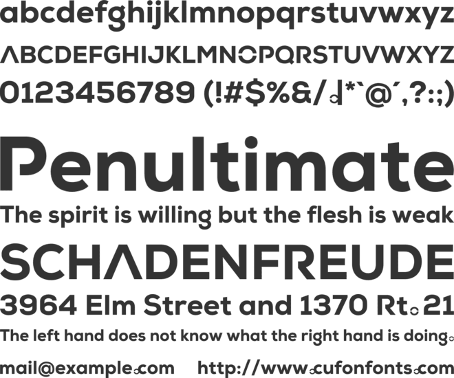 REPORTAGES font preview