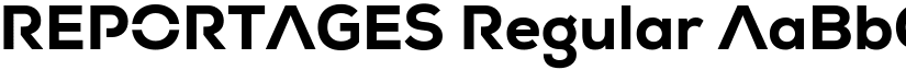 REPORTAGES Regular font