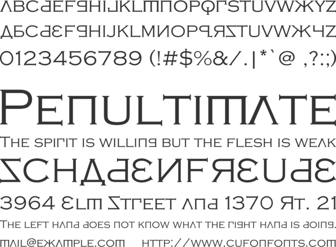 Kremlin Samovar font preview