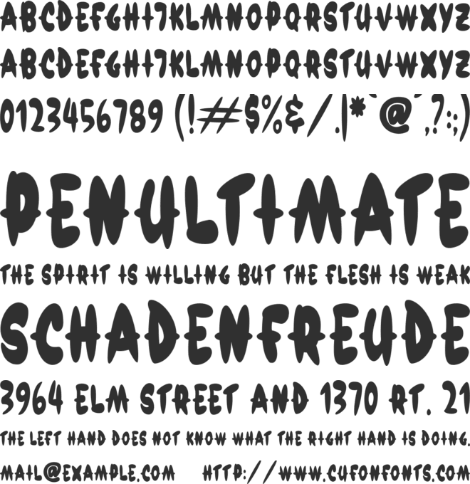 Chilli Candy font preview