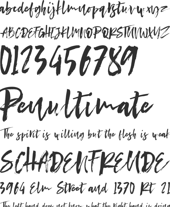 Conundrum font preview