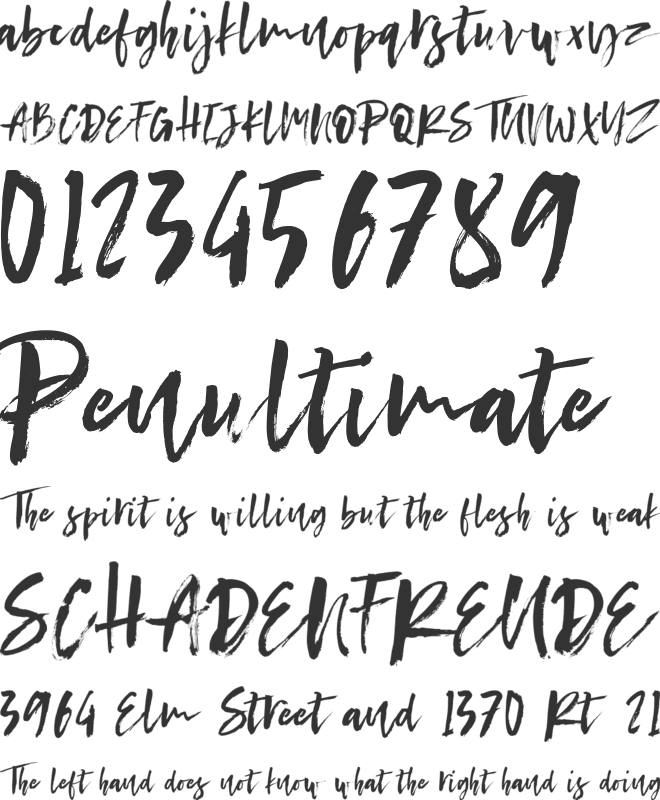 Conundrum font preview