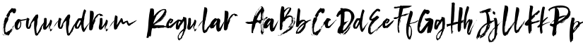 Conundrum Regular font