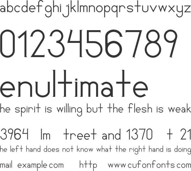 Santario font preview