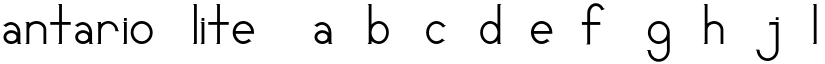 Santario _lite font